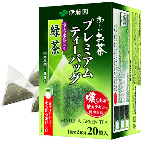 お～いお茶 プレミアムティーバッグ 宇治抹茶入り緑茶