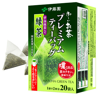 お～いお茶 プレミアムティーバッグ 宇治抹茶入り緑茶